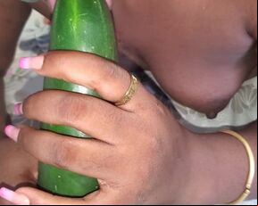 Big cucumber ???? cum in my mouth ????