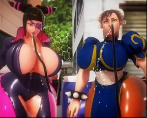 Imbapovi - Juri Han vs Chun-Li - Giantess and Expansion